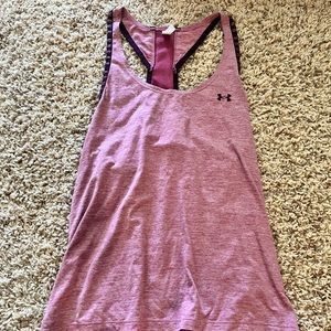pink under armour tank top size s
